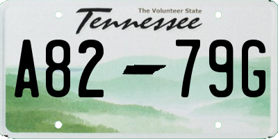 TN license plate A8279G