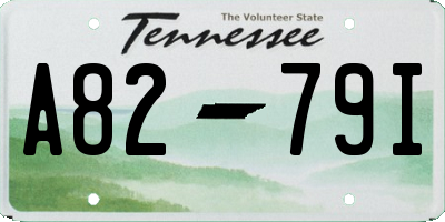 TN license plate A8279I