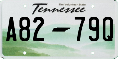 TN license plate A8279Q