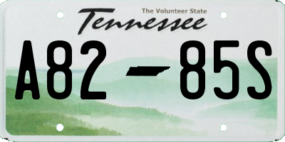 TN license plate A8285S