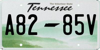 TN license plate A8285V