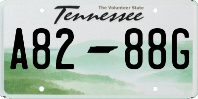 TN license plate A8288G