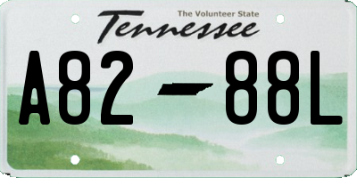TN license plate A8288L