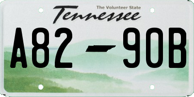 TN license plate A8290B