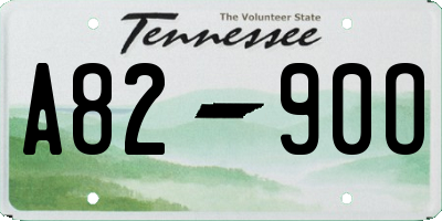TN license plate A8290O