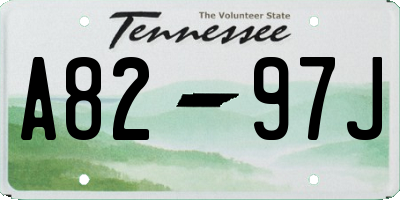 TN license plate A8297J