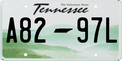 TN license plate A8297L