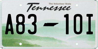 TN license plate A8310I