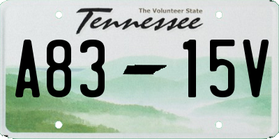 TN license plate A8315V