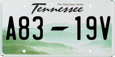 TN license plate A8319V