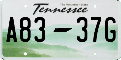 TN license plate A8337G