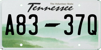 TN license plate A8337Q