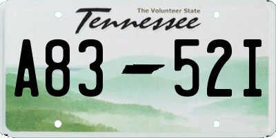 TN license plate A8352I