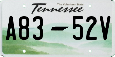 TN license plate A8352V