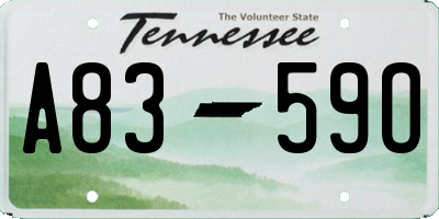 TN license plate A8359O