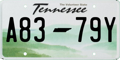 TN license plate A8379Y