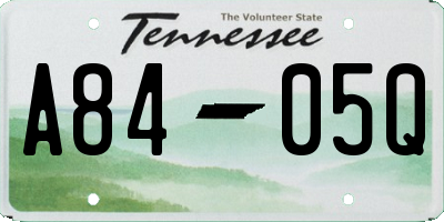 TN license plate A8405Q