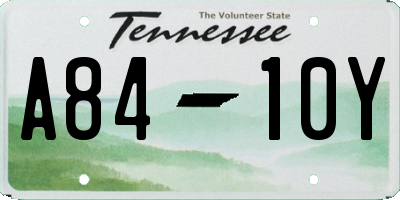 TN license plate A8410Y