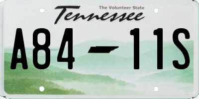 TN license plate A8411S