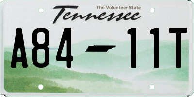 TN license plate A8411T