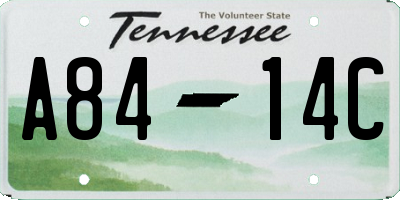 TN license plate A8414C