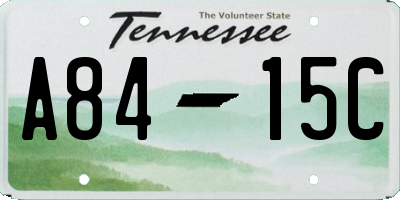 TN license plate A8415C