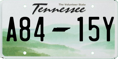 TN license plate A8415Y