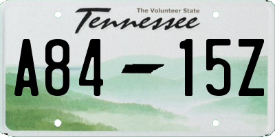 TN license plate A8415Z