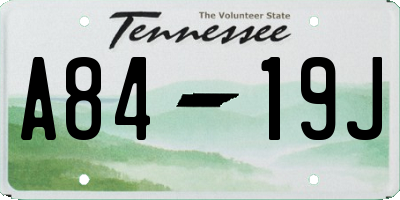 TN license plate A8419J