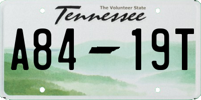 TN license plate A8419T