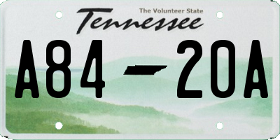 TN license plate A8420A