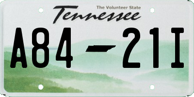 TN license plate A8421I