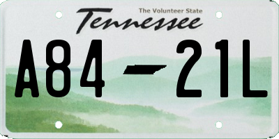 TN license plate A8421L