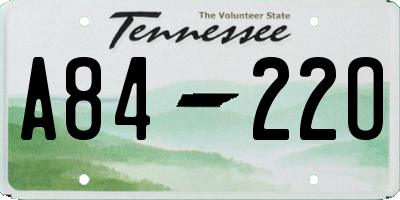 TN license plate A8422O