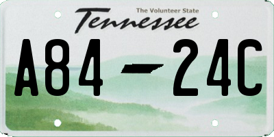 TN license plate A8424C