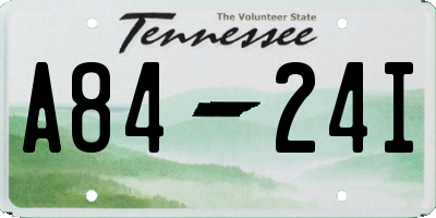 TN license plate A8424I