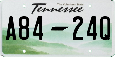 TN license plate A8424Q