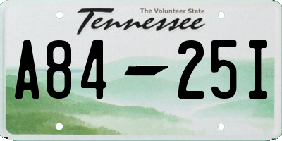 TN license plate A8425I