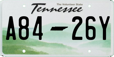 TN license plate A8426Y