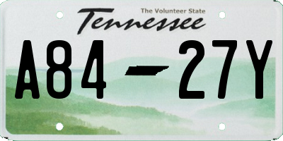 TN license plate A8427Y