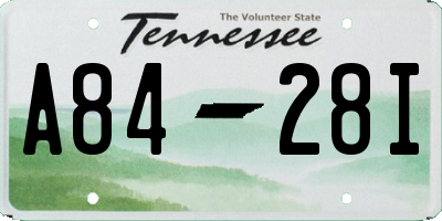 TN license plate A8428I