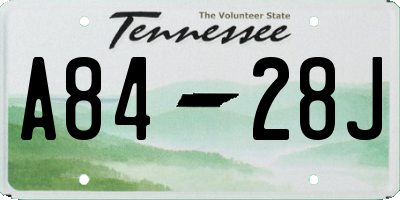 TN license plate A8428J
