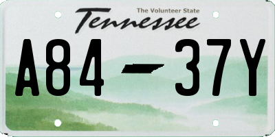 TN license plate A8437Y