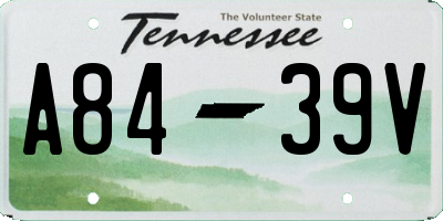 TN license plate A8439V
