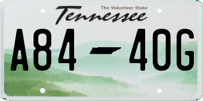 TN license plate A8440G