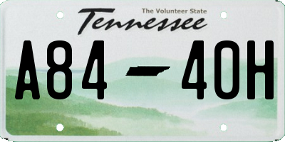 TN license plate A8440H
