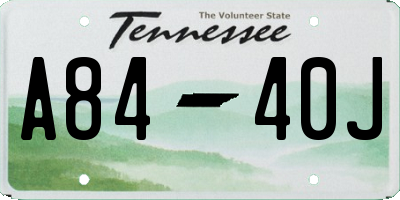 TN license plate A8440J