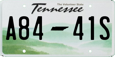 TN license plate A8441S