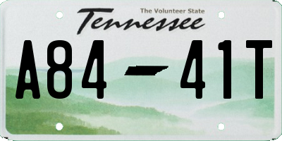 TN license plate A8441T