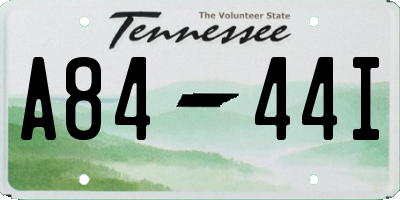 TN license plate A8444I